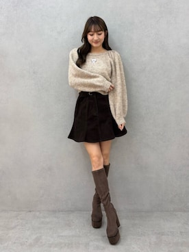 「アイテム（その他シューズ）」を使った、YUKIさん（レディース・163cm）の秋コーディネート