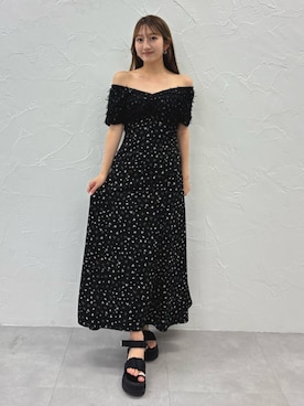 「CALNAMUR（カルナムール）のアイテム（ワンピース/ドレス）」を使った、YUKIさん（レディース・163cm）の夏コーディネート