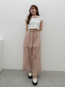 calnamur 3D ROSE TSHIRTS 3DローズTシャツ 3D ROSE TSHIRTS/3DローズTシャツ[品番：MKSW0062361]｜CALNAMUR