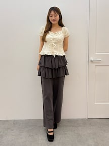 BALLET CHUNKY HEEL SHOSE/バレエチャンキーヒールシューズ