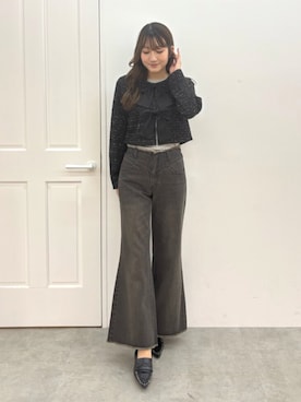 「CALNAMUR（カルナムール）のアイテム」を使った、YUKIさん（レディース・163cm）の春コーディネート