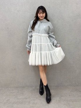 「CALNAMUR（カルナムール）のアイテム」を使った、YUKIさん（レディース・163cm）の春コーディネート