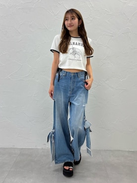 「CALNAMUR（カルナムール）のアイテム（サンダル）」を使った、YUKIさん（骨格ナチュラル・レディース・163cm）の夏コーディネート