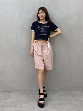 「CALNAMUR（カルナムール）のアイテム（サンダル）」を使った、YUKIさん（骨格ナチュラル・レディース・163cm）の夏コーディネート