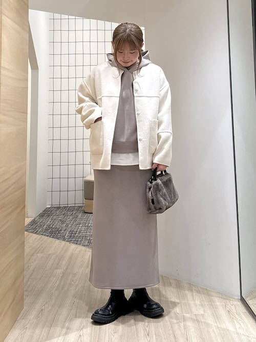 セール】【2WAY/ふんわり上質】リバーシブルコクーンジャケット（ノー