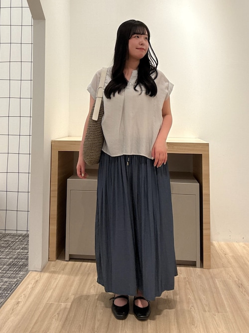 ブラウス シャツ 「スッキリ半袖シャツ」フロントタックシアーブラウス レディース Jena espace merveilleux｜【スッキリ半袖シャツ】フロント