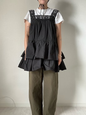 「アイテム（チノパンツ）」を使った、unchan29さん（レディース・160cm）の夏コーディネート