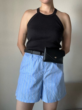 「アイテム（ボディバッグ/ウエストポーチ）」を使った、unchan29さん（レディース・160cm）の夏コーディネート