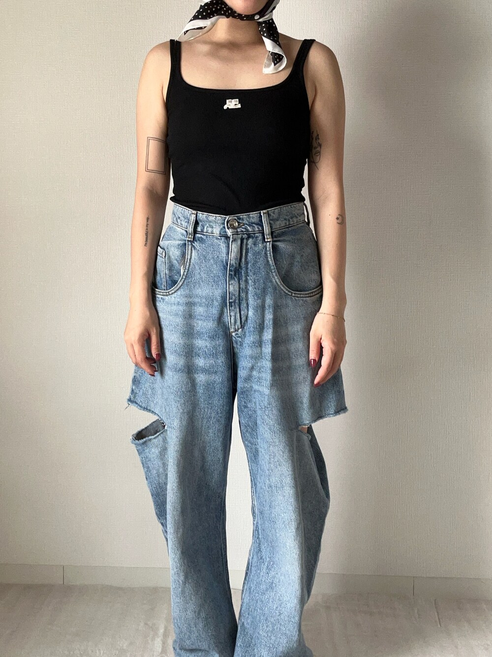 Courrèges 水色 Sサイズ キャミソール S Courreges(クレージュ) キャミソール(レディース) - 海外通販
