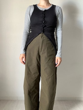 「アイテム（チノパンツ）」を使った、unchan29さん（レディース・160cm）の秋コーディネート