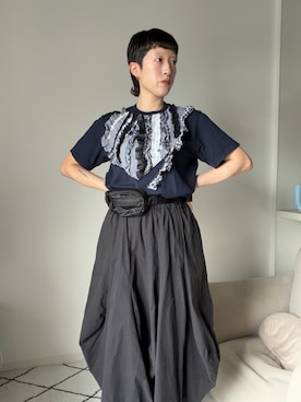 「HOLIDAY（ホリデイ）のアイテム」を使った、unchan29さん（レディース・160cm）の夏コーディネート