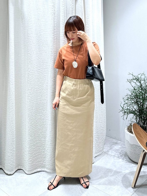 セール】リネンレーヨンストレッチスカート（スカート