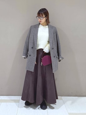 「BABYLONE（バビロン）のアイテム（スカート）」を使った、babyloneyaeさん（レディース・157cm）の秋コーディネート