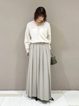 「アイテム（ハンドバッグ、グリーン系）」を使った、babyloneyaeさん（レディース・157cm）の秋コーディネート