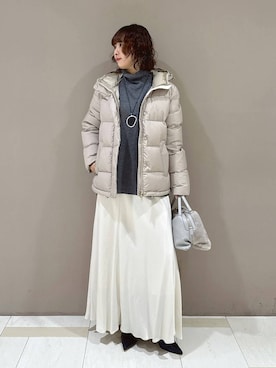 「アイテム（ダウンジャケット/コート）」を使った、babyloneyaeさん（レディース・157cm・20代）の秋コーディネート