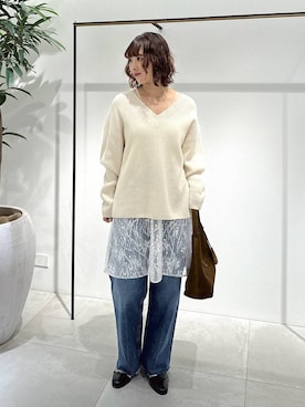 「きれいめ」｜「アイテム（チュニック）」を使った、babyloneyaeさん（レディース・157cm）の冬コーディネート