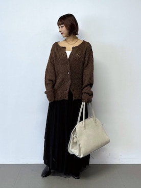 「BABYLONE（バビロン）のアイテム（スカート）」を使った、babyloneyaeさん（レディース・157cm）の秋コーディネート