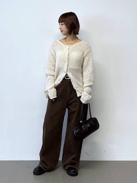 「JAMIRAY（ジャミレイ）のアイテム」を使った、babyloneyaeさん（レディース・157cm）の秋コーディネート