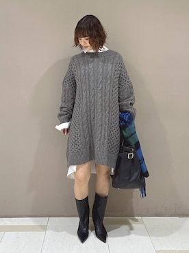 「アイテム（チュニック）」を使った、babyloneyaeさん（レディース・157cm・20代）の秋コーディネート