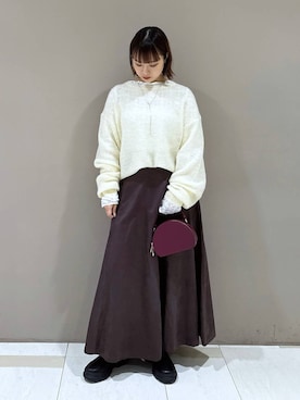 「BABYLONE（バビロン）のアイテム（スカート）」を使った、babyloneyaeさん（レディース・157cm）の秋コーディネート