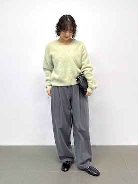 「MOHI（モヒ）のアイテム」を使った、babyloneyaeさん（レディース・157cm）の秋コーディネート