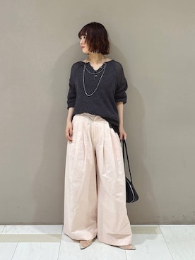 「ADD CULUMN（アドカラム）のアイテム」を使った、babyloneyaeさん（レディース・157cm）の春コーディネート