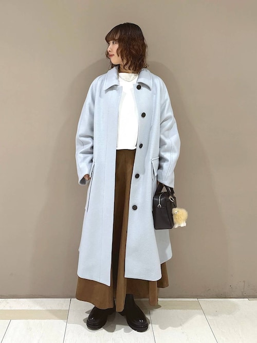 セール】ダブルメルトンステンカラーコート（ステンカラーコート