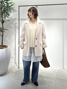 「アイテム（チュニック）」を使った、babyloneyaeさん（レディース・157cm・20代）の冬コーディネート