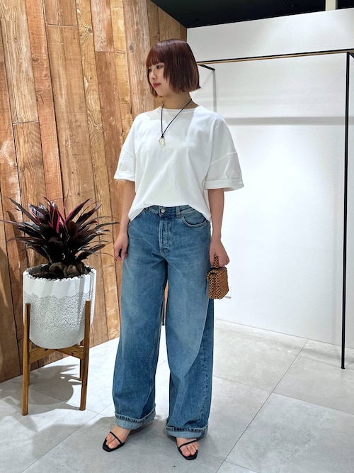 BABYLONE バックオープン　ホワイト　Tシャツ BABYLONE tシャツ バックオープンカットソー レディース