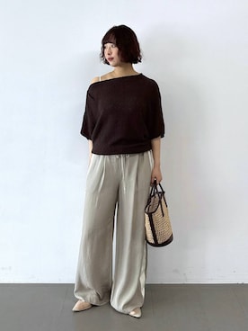 「CORSO ROMA，9（コルソローマ）のアイテム」を使った、babyloneyaeさん（レディース・157cm）の春コーディネート