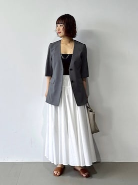 「BABYLONE（バビロン）のアイテム（ジャケット/アウター）」を使った、babyloneyaeさん（レディース・157cm）の春コーディネート