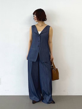 「リラックス」｜babyloneyaeさん（レディース・157cm）の春コーディネート