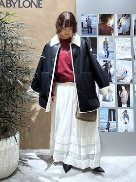 「BABYLONE（バビロン）のアイテム（スカート）」を使った、babyloneyaeさん（レディース・157cm）の秋コーディネート