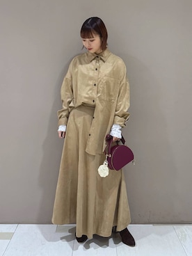 「アイテム（チャーム）」を使った、babyloneyaeさん（レディース・157cm）の秋コーディネート