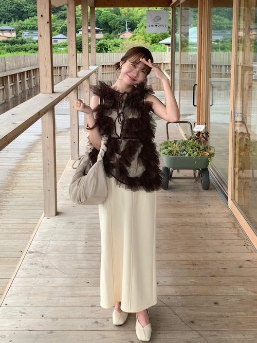 NOTREemor（ノートルエモア）の「asymmetry tulle tops（シャツ