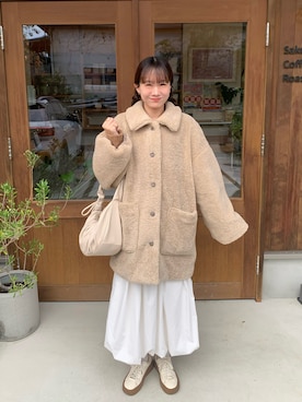 「アイテム（その他アウター）」を使った、misuzuさん（レディース・160cm）の秋コーディネート