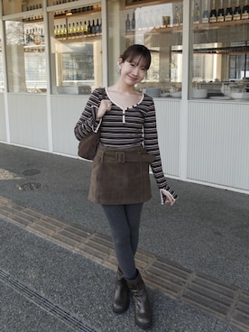 misuzuさん（レディース・161cm）の冬コーディネート