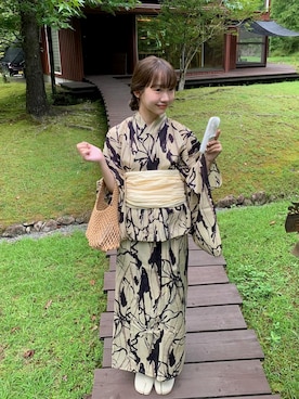 「アイテム（生活家電）」を使った、misuzuさん（レディース・160cm）の夏コーディネート