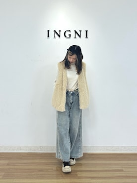 「INGNI（イング）のアイテム」を使った、ナナさん（レディース・162cm）の秋コーディネート