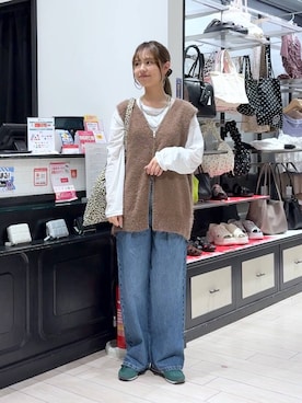 「アイテム（ベスト）」を使った、もりこさん（レディース・164cm・20代）の夏コーディネート