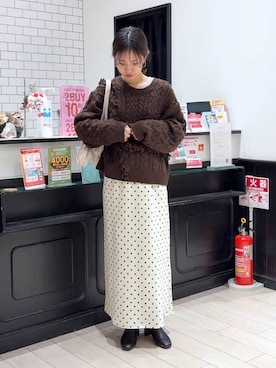 「アイテム（ボストンバッグ）」を使った、もりこさん（レディース・164cm・20代）の冬コーディネート