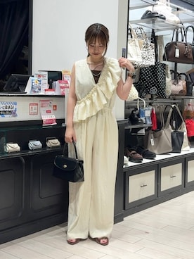 「アイテム（サロペット/オーバーオール）」を使った、もりこさん（レディース・164cm・20代）の夏コーディネート