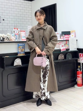 「アイテム（ステンカラーコート）」を使った、もりこさん（レディース・164cm・20代）の秋コーディネート