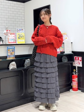 「アイテム（ポロシャツ）」を使った、もりこさん（レディース・164cm）の秋コーディネート