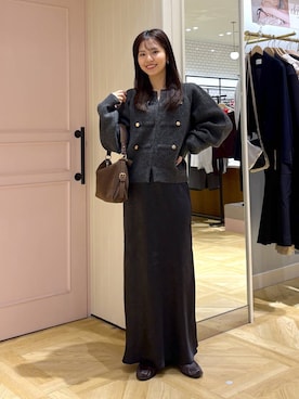 「LOWRYS FARM（ローリーズファーム）の【500mlペットボトル収納可】２ＷＡＹワンショルダーＢＡＧ　1051651（ハンドバッグ、ブラウン系）」を使った、もりこさん（レディース）の秋コーディネート