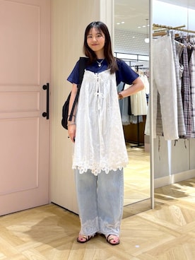 もりこさん（レディース・164cm）の夏コーディネート