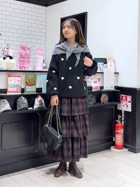 もりこさん(レディース・164cm)の冬コーディネート