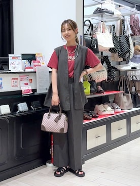 「アイテム（ベスト）」を使った、もりこさん（レディース・164cm・20代）の夏コーディネート