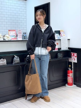 「LOWRYS FARM（ローリーズファーム）のアイテム（タンクトップ）」を使った、もりこさん（レディース・164cm）の秋コーディネート