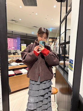 「アイテム（ポロシャツ）」を使った、もりこさん（レディース・164cm）の秋コーディネート